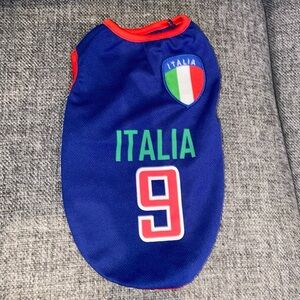 Dog t-shirt Italia fits under 10 lbs